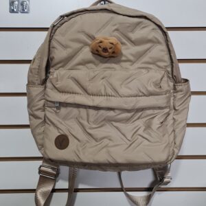 Mochila puffer Beige