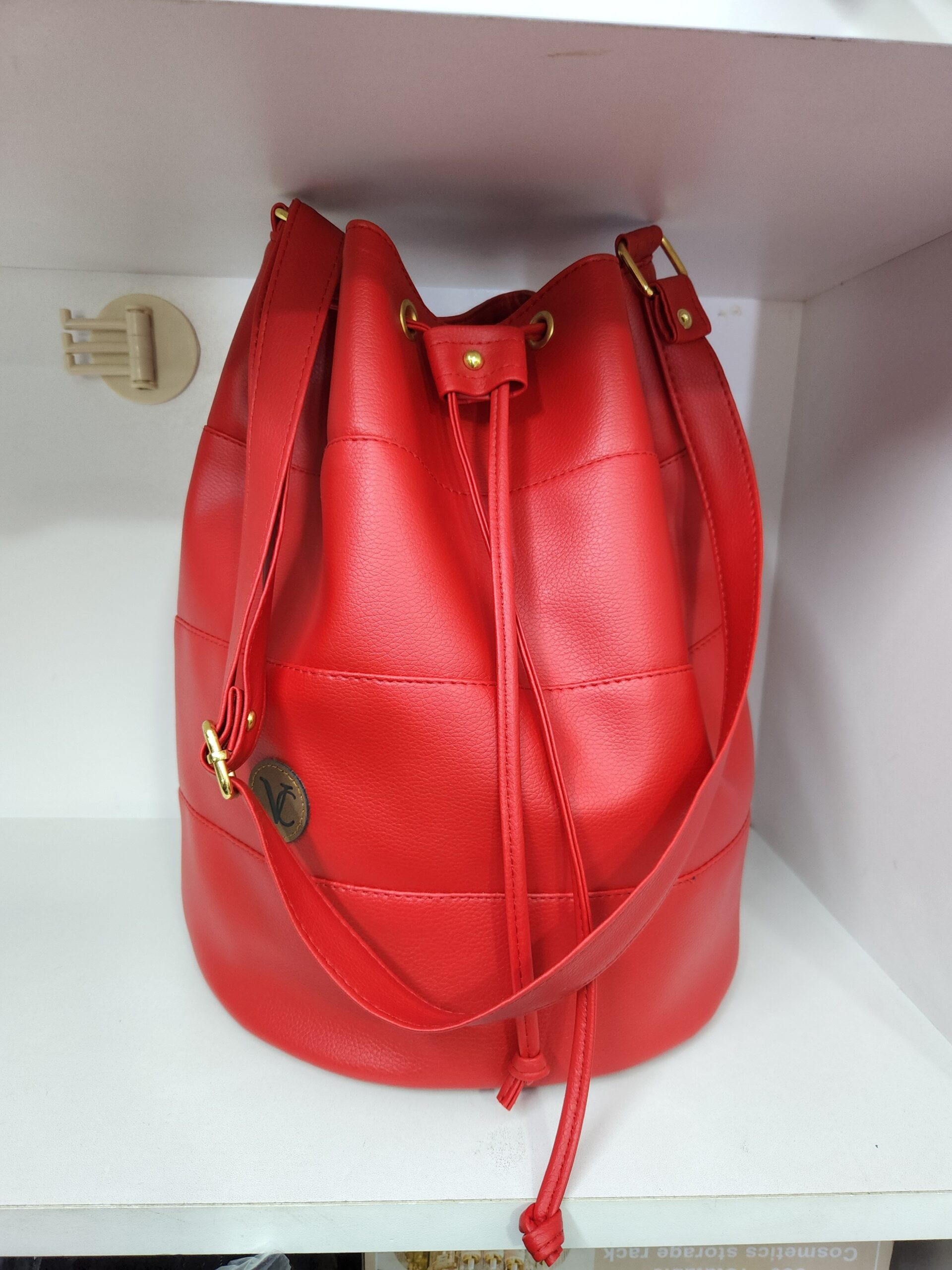 Bolso Vanesa cuero mamut rojo