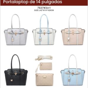 7637 Cartera de 3 piezas
