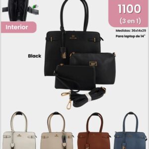 7636 Cartera de 3 piezas