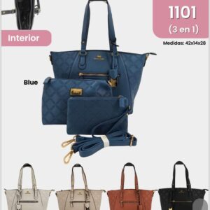 1101 Cartera de 3 piezas