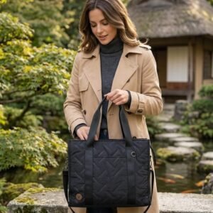Bolso puffer portalaptop